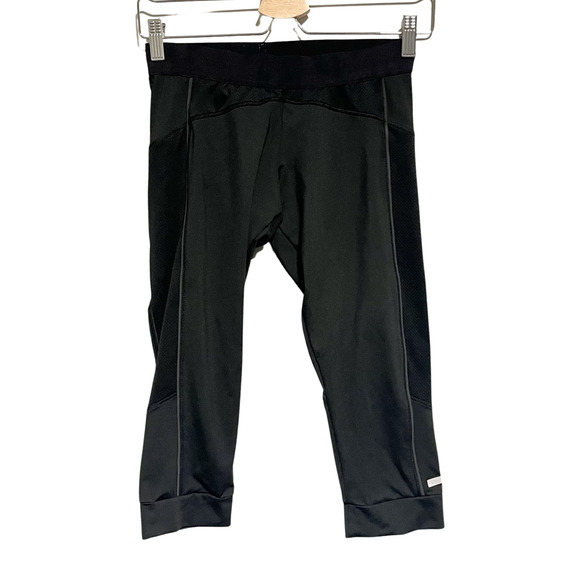 Stella McCartney Adidas Black Crop Leggings RARE Hard to Find Running Workout - Picture 1 of 15